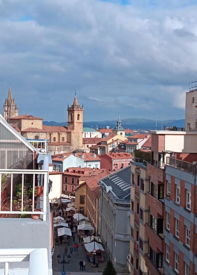 Atico Quintana I - Con Terraza, Vistas A La Ciudad, En El Centro, Con Wifi Y Garaje Leilighet Oviedo Eksteriør bilde