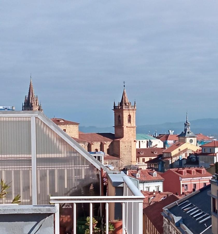 Atico Quintana I - Con Terraza, Vistas A La Ciudad, En El Centro, Con Wifi Y Garaje Leilighet Oviedo Eksteriør bilde